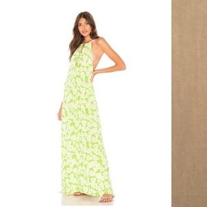 ACACIA Kohala Dress in Barefoot Maxi Size S Side Slit Neutral Solid Minimalist